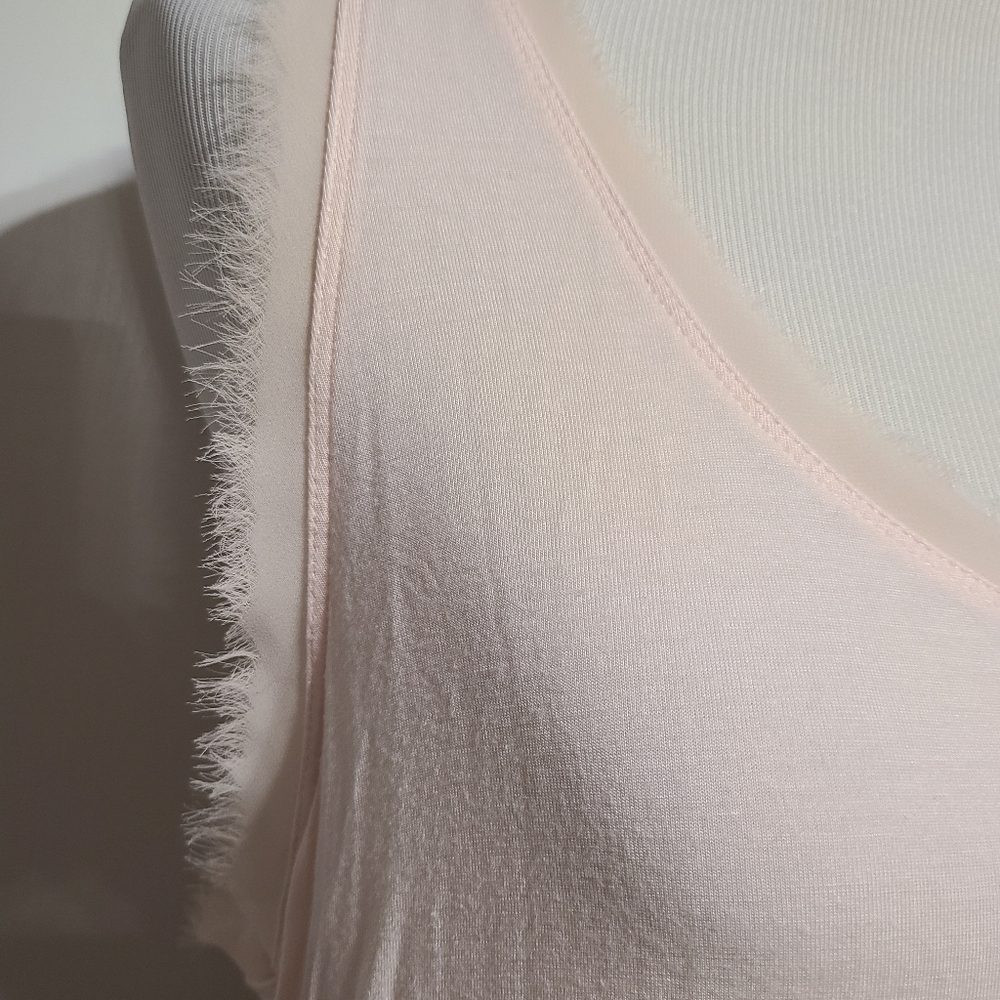 🌸 Anthro Bordeaux Pink Chiffon Tank - Picture 5 of 16